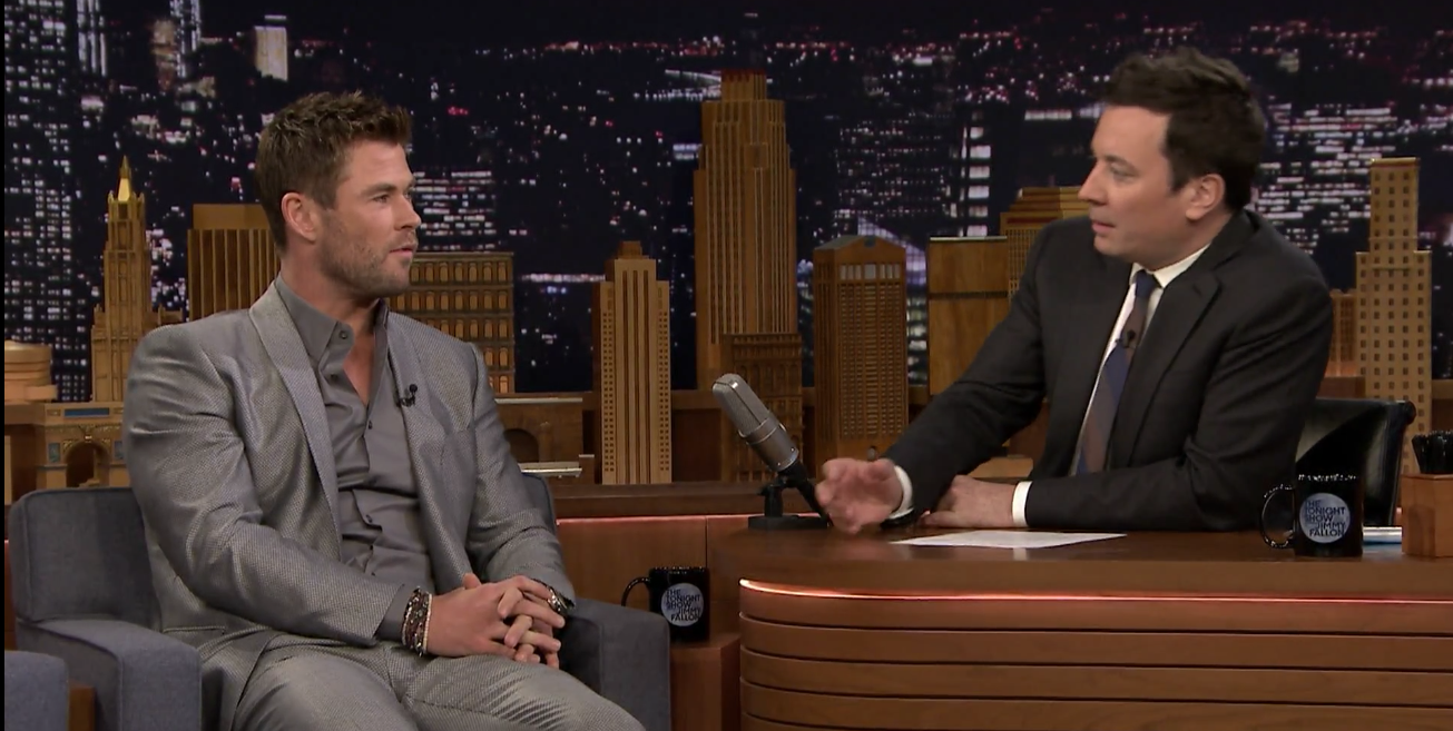Chris Hemsworth on The Tonight Show with Jimmy Fallon Discussing 12 Strong